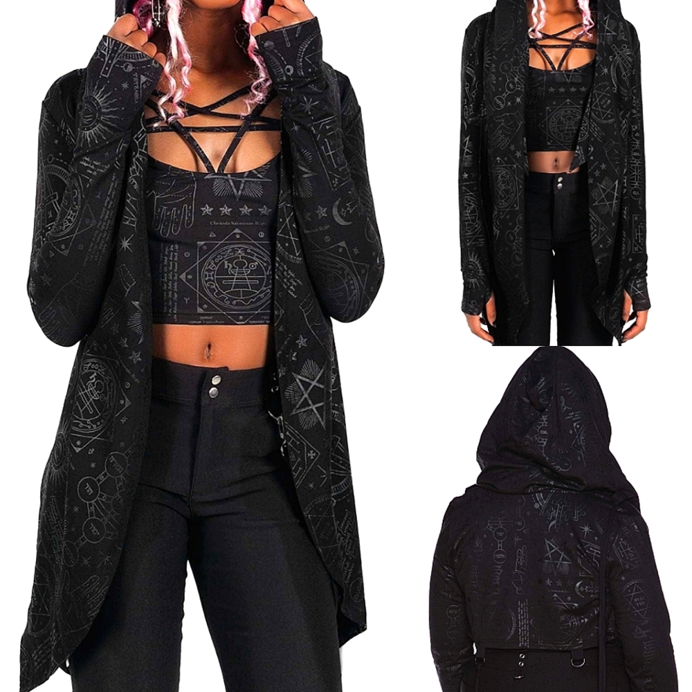 Unholy Sabbath Crop Convertible Hoodie